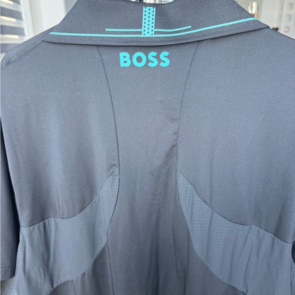 Men’s Boss Black Polo Shirt Size X-Large Like New - Picture 4 of 6